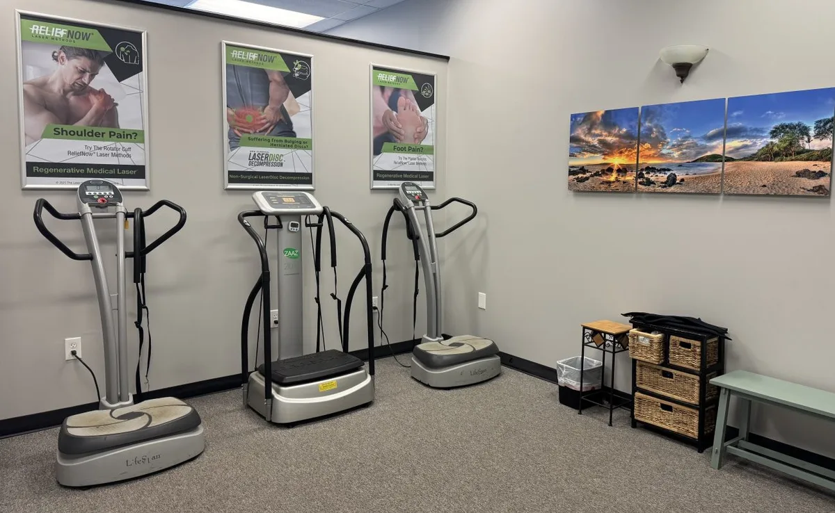 Whole Body Vibration Therapy at Hans Chiropractic & Injury Center in Norcross
