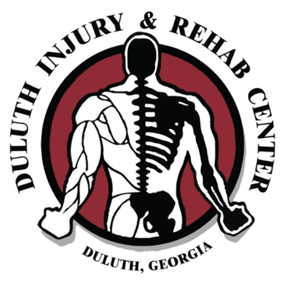A logo of duluth injury and rehab center.